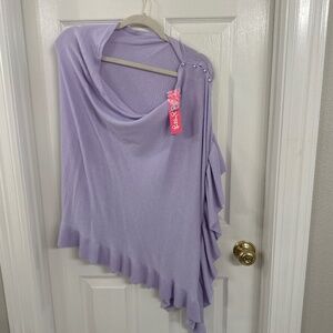 Lilly Pulitzer Lavender Sweater Shawl